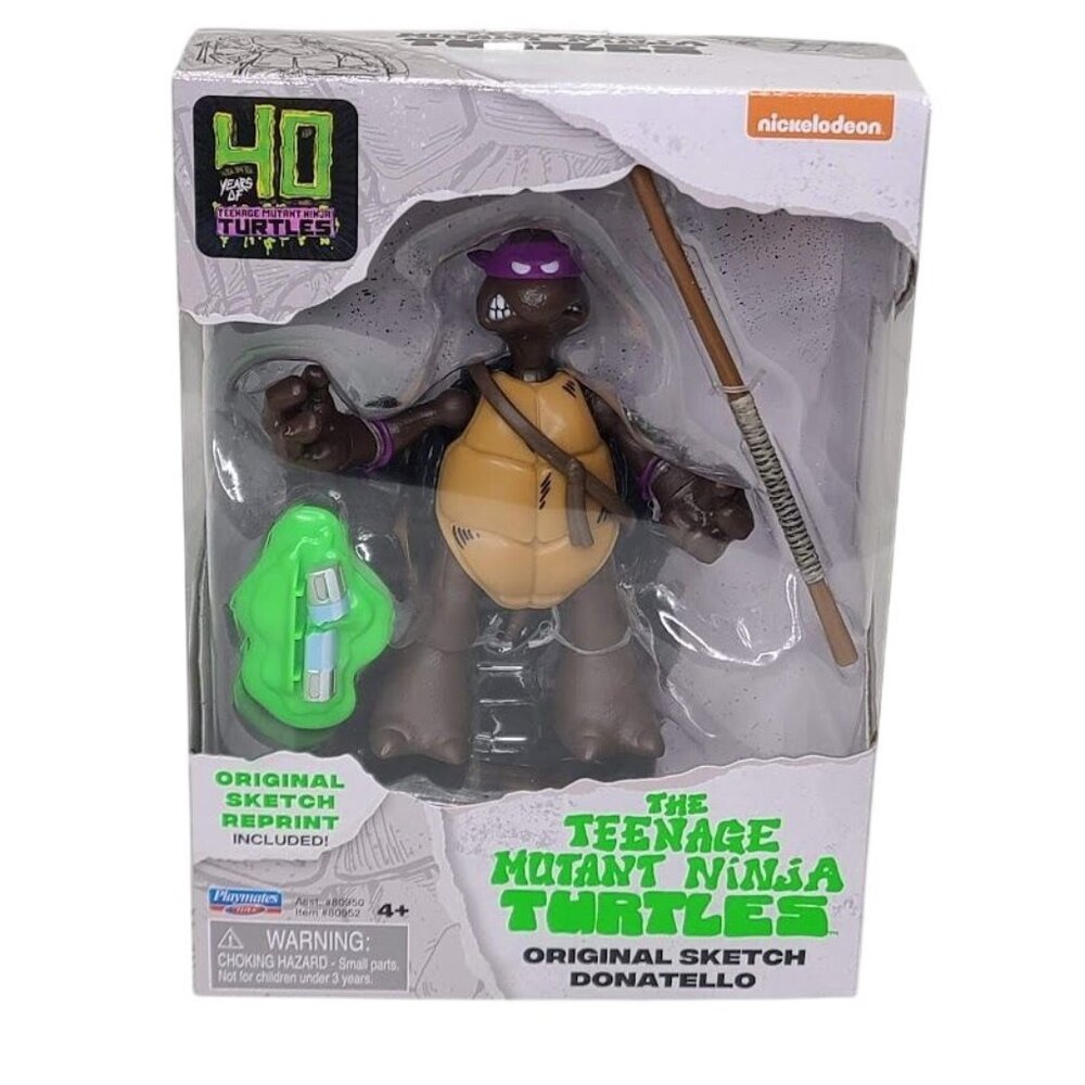 Donatello Teenage Mutant Ninja Turtles 40th Original Sketch 4" Figure TMNT New